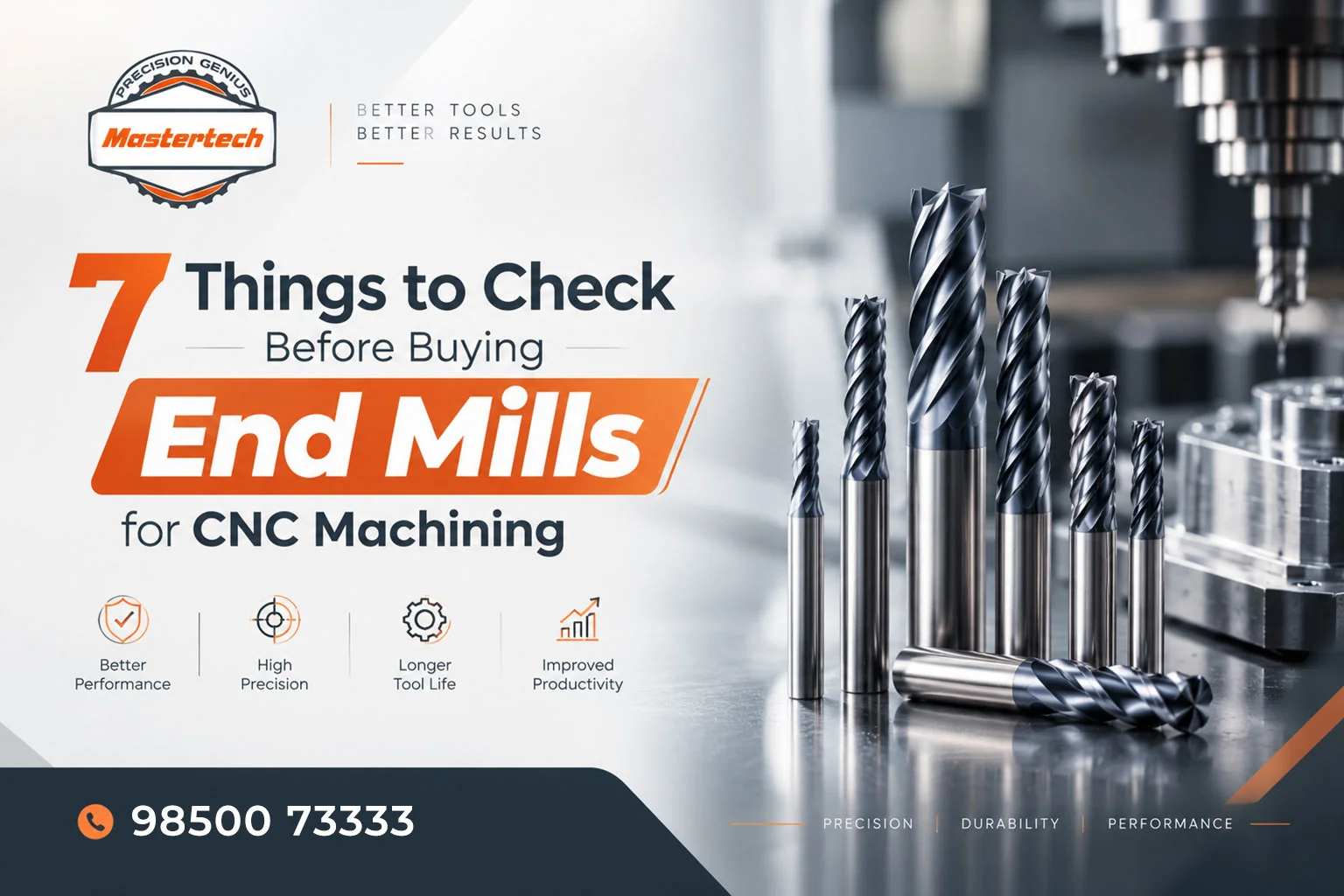 7 Things to Check Before Buying End Mills for CNC Machining in India